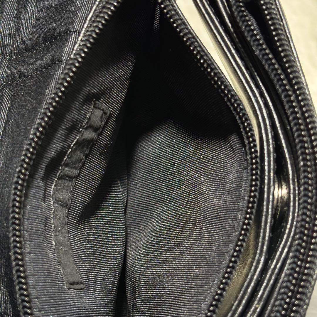 美品☆HYSTERIC GLAMOUR 総ロゴ レザー ポーチ オゾン 日本製