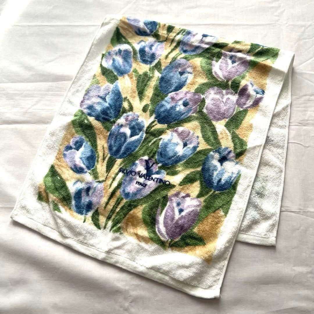 【未使用】❤️SILVIO VALENTINO フェイスタオル　花　柄