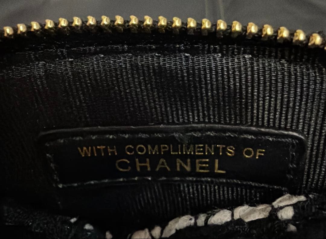 も*あ様 CHANEL ストライプショルダーバッグ　シャネル　ツイード　ノベルテ