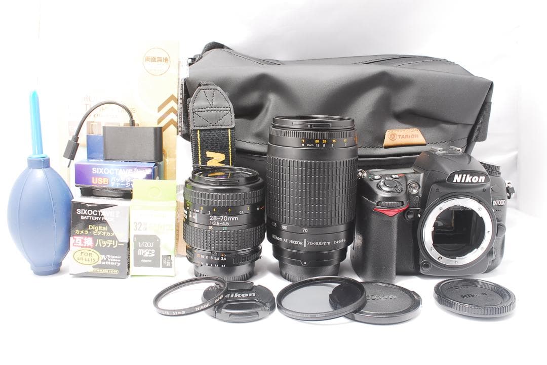 【Nikon D7000 Wズームセット】本格カメラバック付き✨すぐに撮影可能✨
