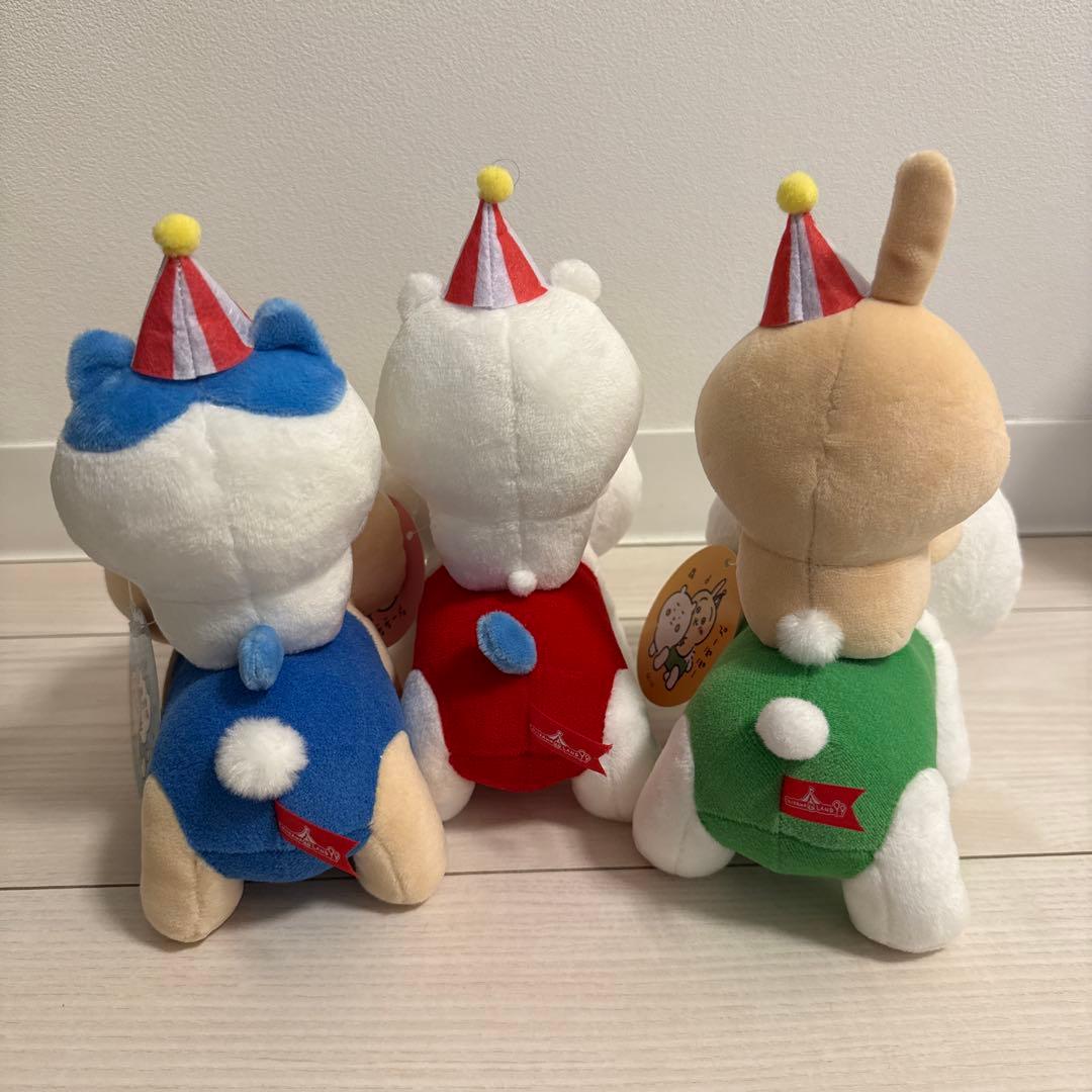 ちいかわらんど　ぴーぽぽぬいぐるみ　ちいかわ　ハチワレ　ウサギ　3体セット