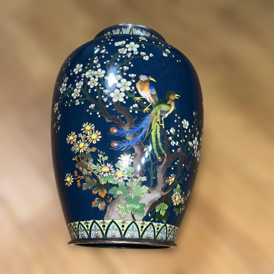 安藤七瀬宝花瓶　純銀