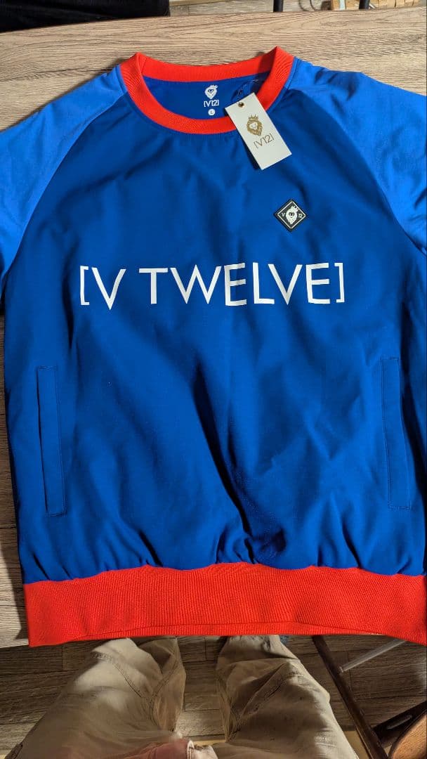 V TWELVE WARM SWEAT L ネイビー