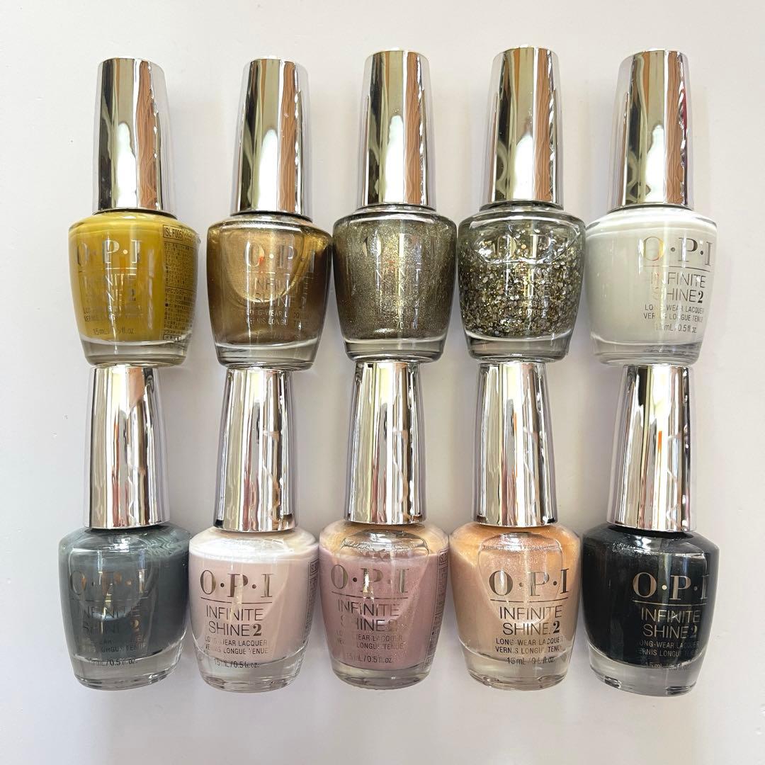【スーパーセール❗️新品】 OPIインフィニットシャイン〔ヌーディ・ゴールド系〕