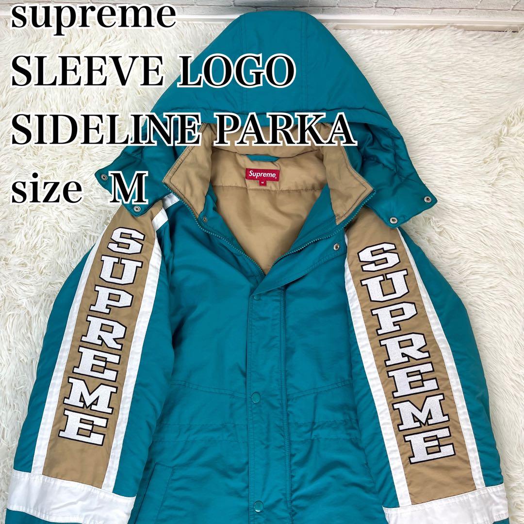 【希少】supreme SLEEVE LOGO SIDELINE PARKA M