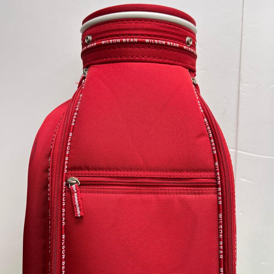 ウィルソンベア　WILSON BEAR ゴルフバッグ　7インチ　中古品　レッド