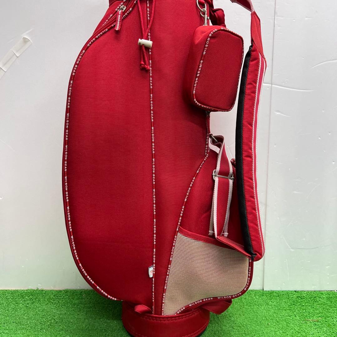 ウィルソンベア　WILSON BEAR ゴルフバッグ　7インチ　中古品　レッド