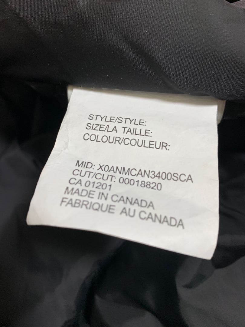   カナダグースダウンジャケット L/G レッド タグ有り