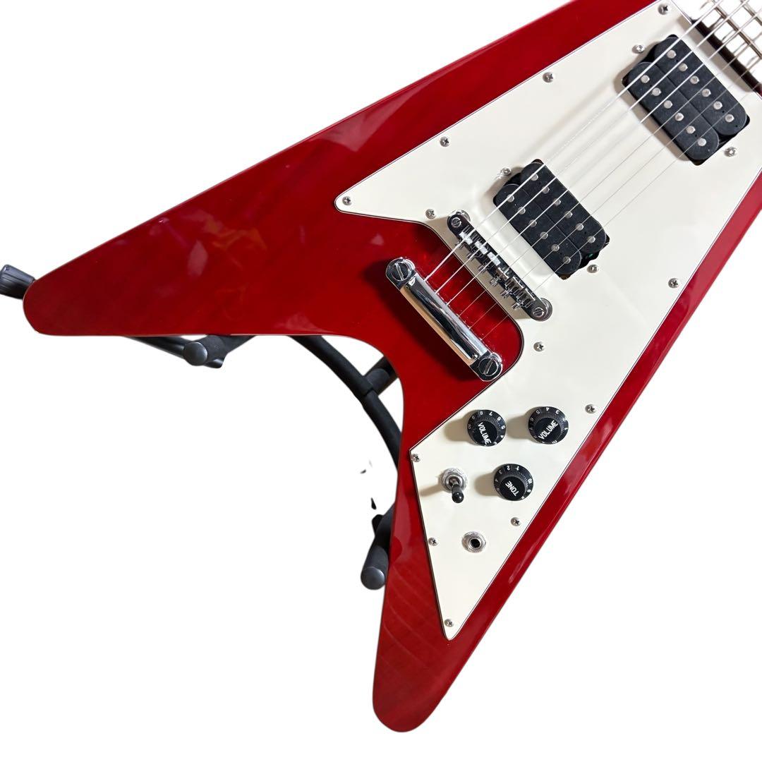 Photogenic フォトジェニック　フライングV エレキギター　レッド