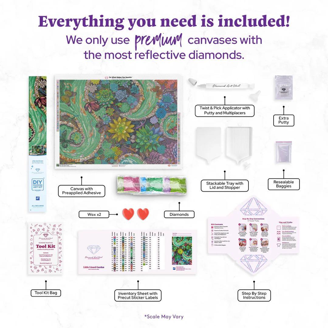 ダイヤモンドアートクラブ　Little Lizard Garden