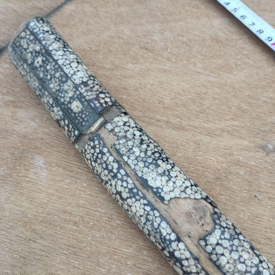 4072)刀の鞘　他部品　まとめて　鮫皮？