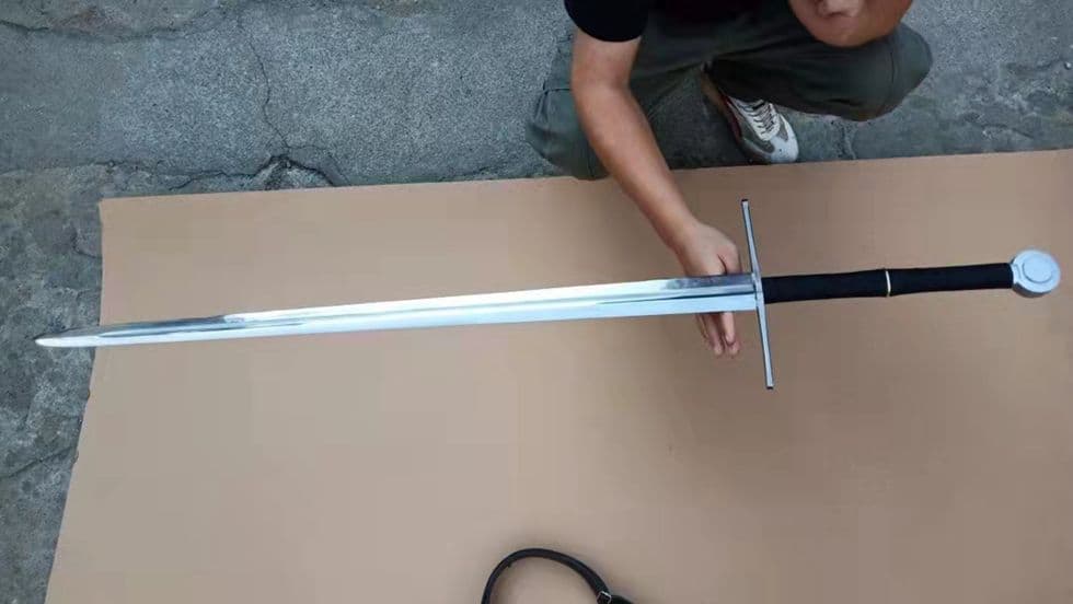 模様鋼西洋剣 古兵器 武具　刀装具　日本刀　模造刀 居合刀 長尺