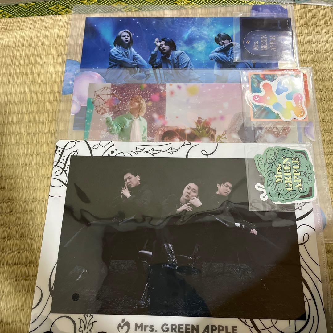 【全種セット】Mrs. GREEN APPLE F賞クリアファイル＆ステッカー