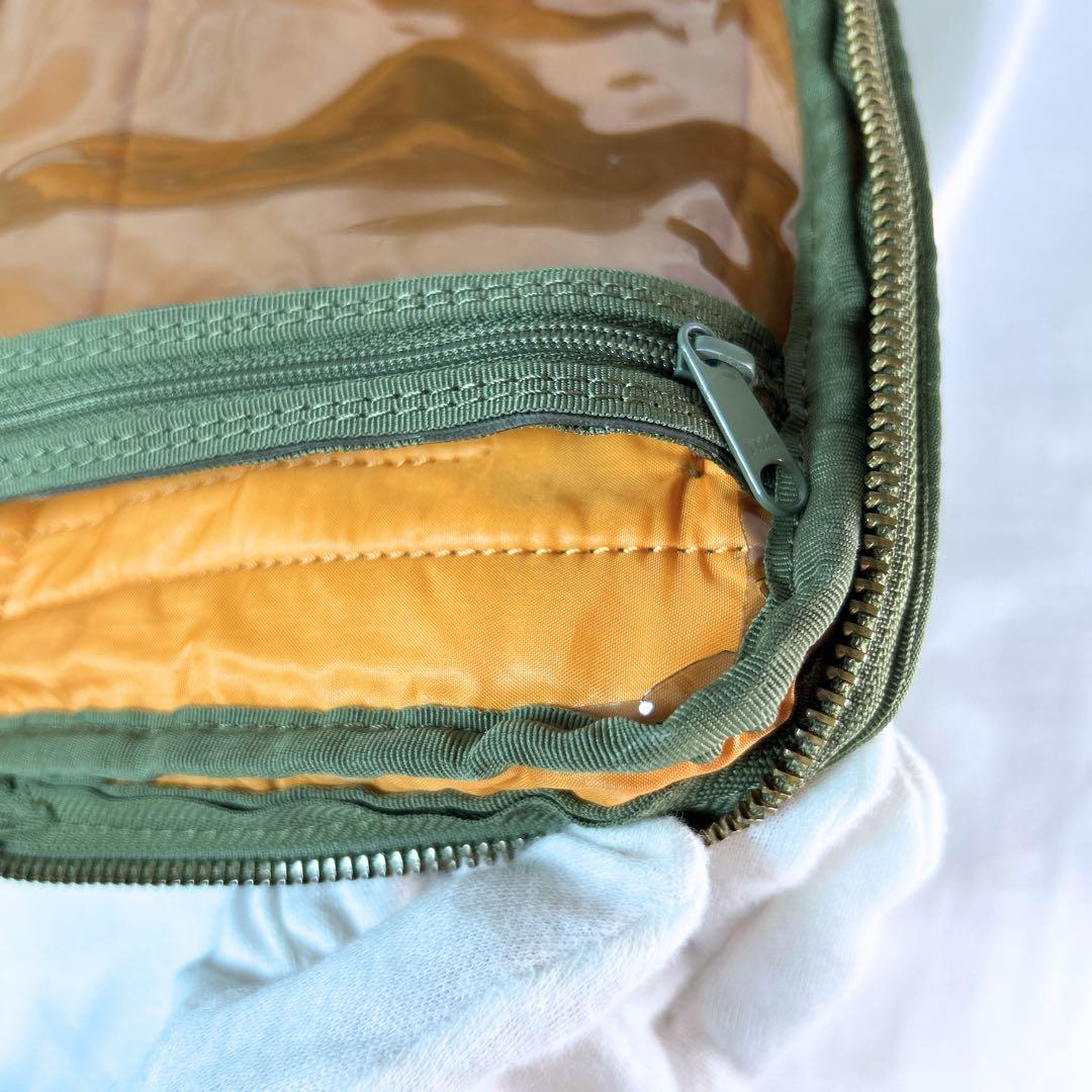 PORTER ポーター タンカー ショルダーバッグ 2層 セージグリーン