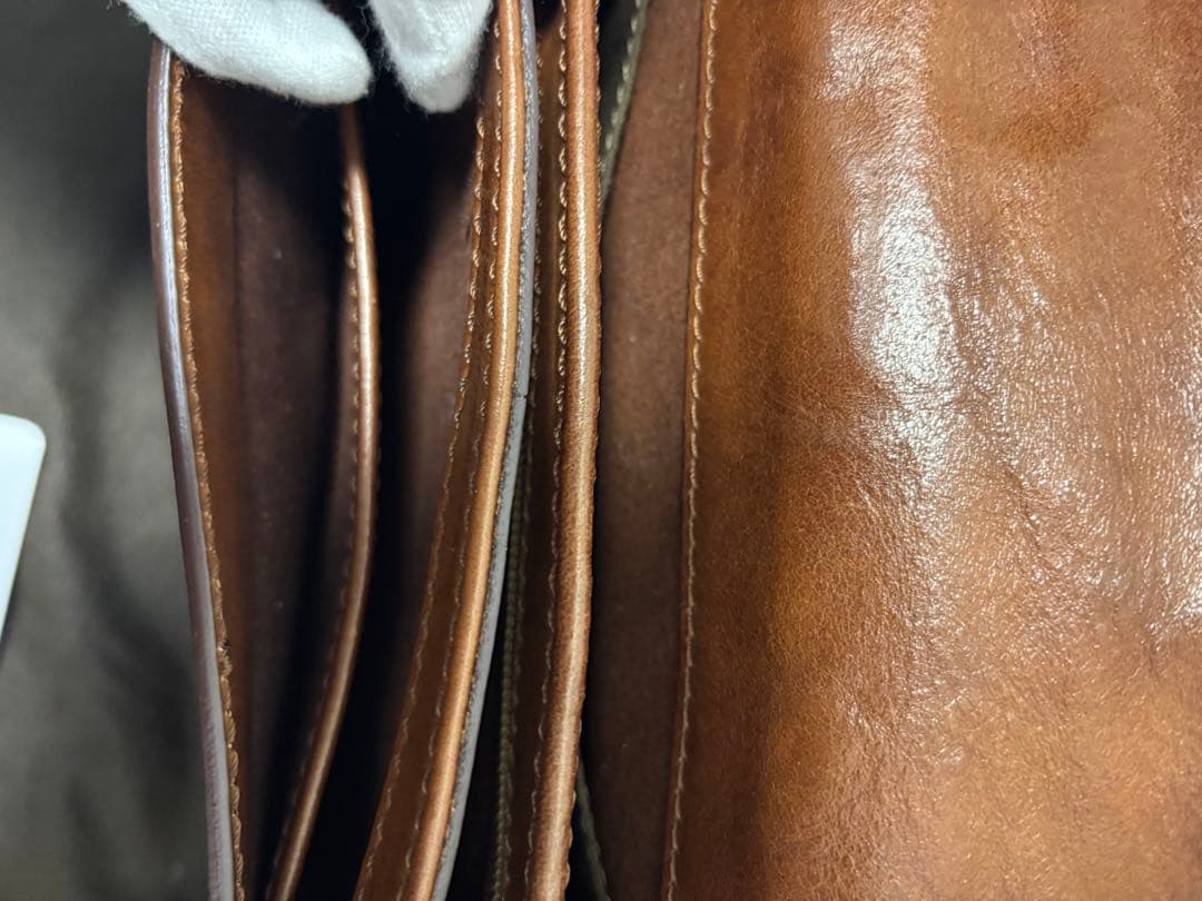 THE BRIDGE　ザ・ブリッジ　ブラウンレザー　ショルダーバック