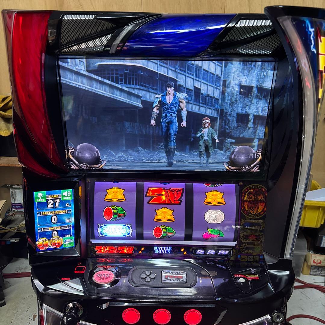 Lパチスロ北斗の拳AD XR （ケンシロウパネル）簡易ユニット付き　実機