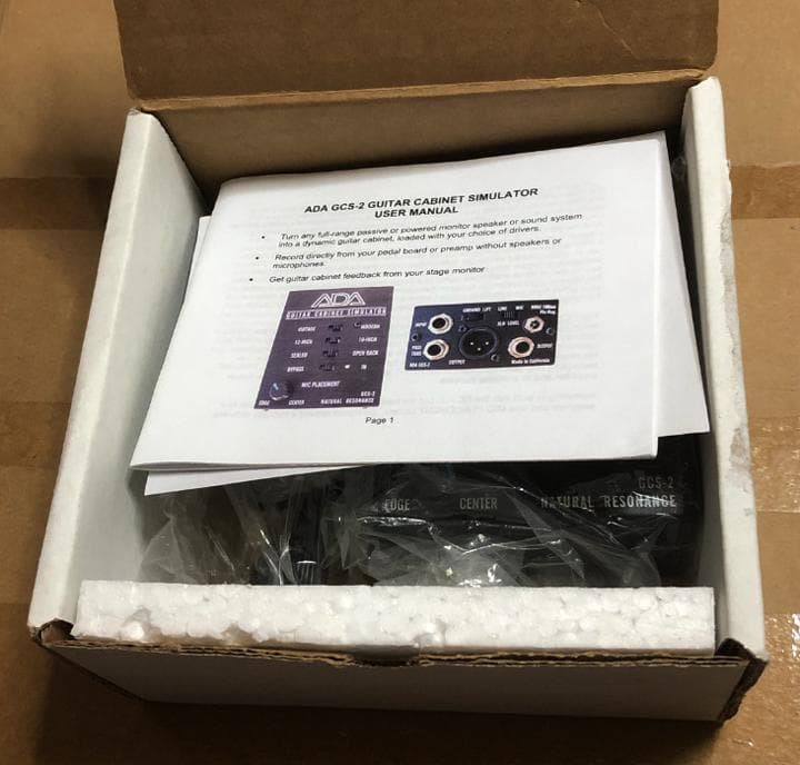箱アダ付 ADA GCS-2 ギター キャビネット シミュレーター 検 MP-1
