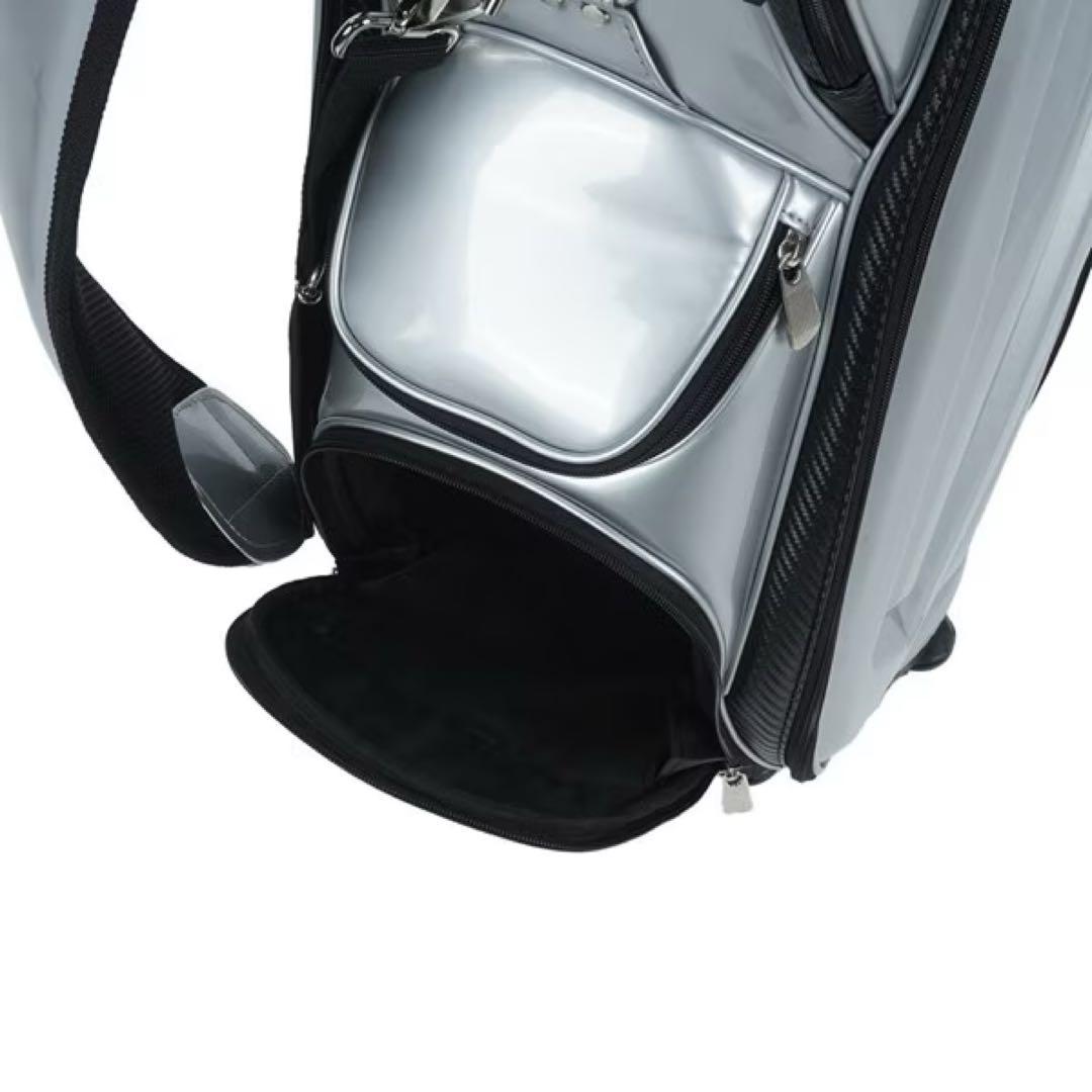 訳あり　新品未使用品　MIZUNOミズノ キャディバッグ9.5型　シルバー