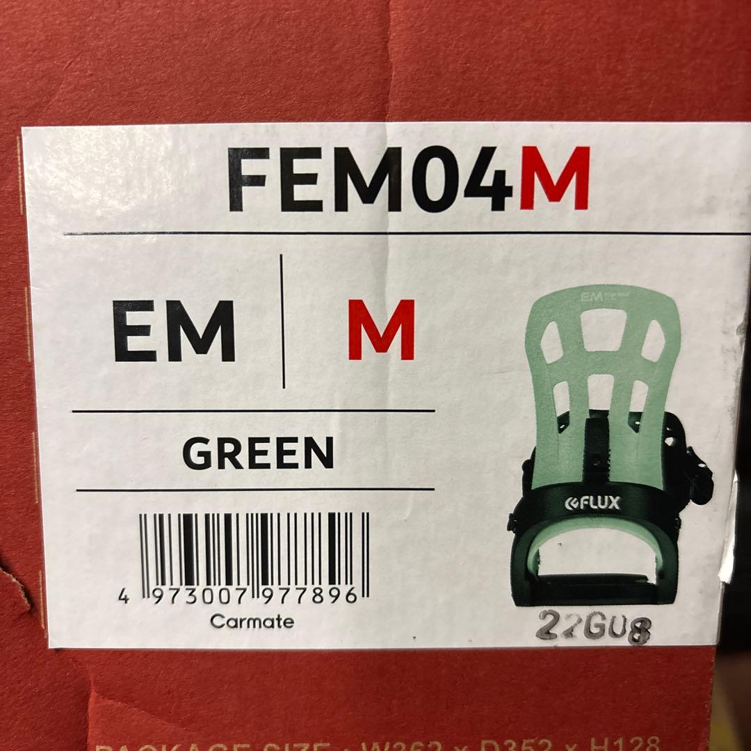 FLUX EM 2023 スノーボードビンディング ブラック/ミント