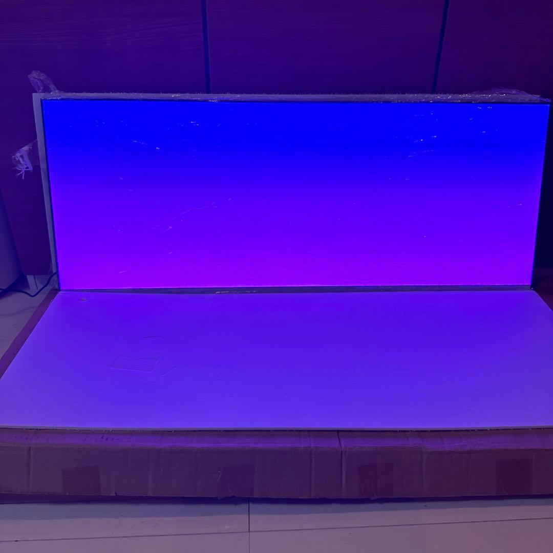 新品未使用　LED RGBバックライトスクリーン　90cm×35cmアクアリウム