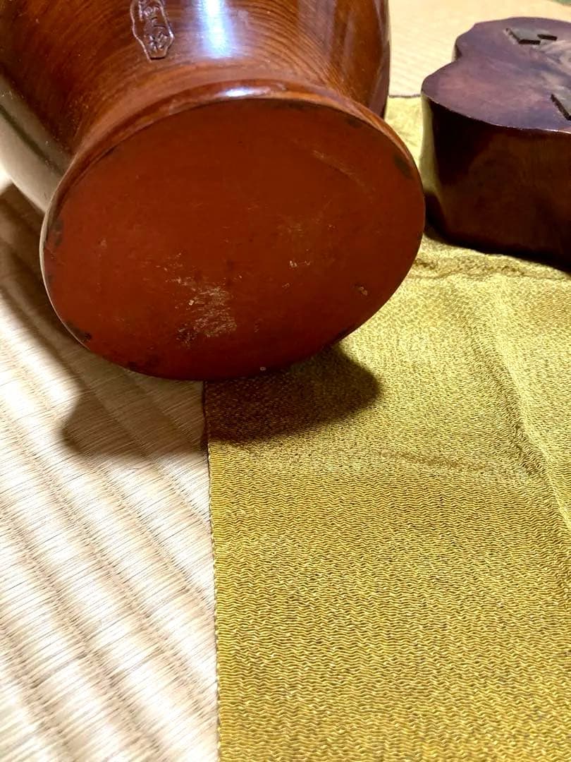 屋久杉　花瓶　印あり