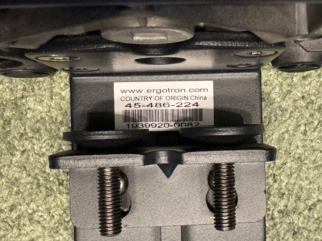 【中古美品】ERGOTRON エルゴトロン モニターアーム MXV シングル 黒