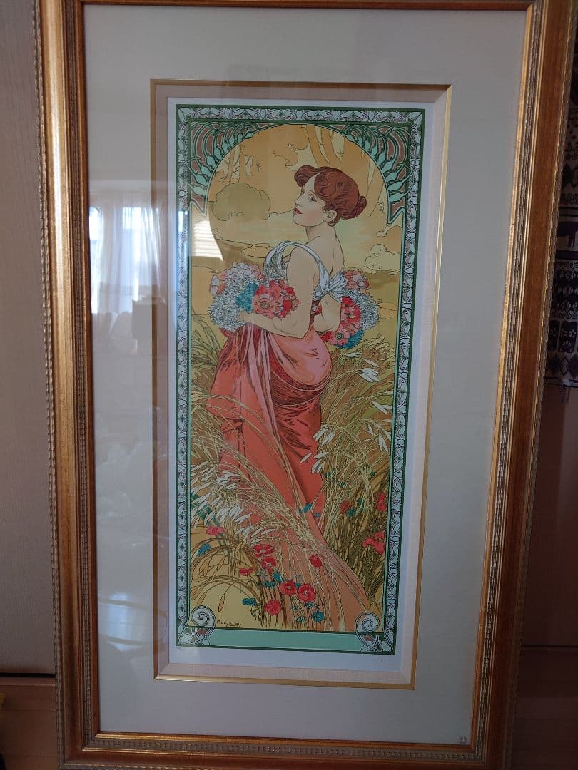 ミュシャ『夏 1900 ver.5』リトグラフ