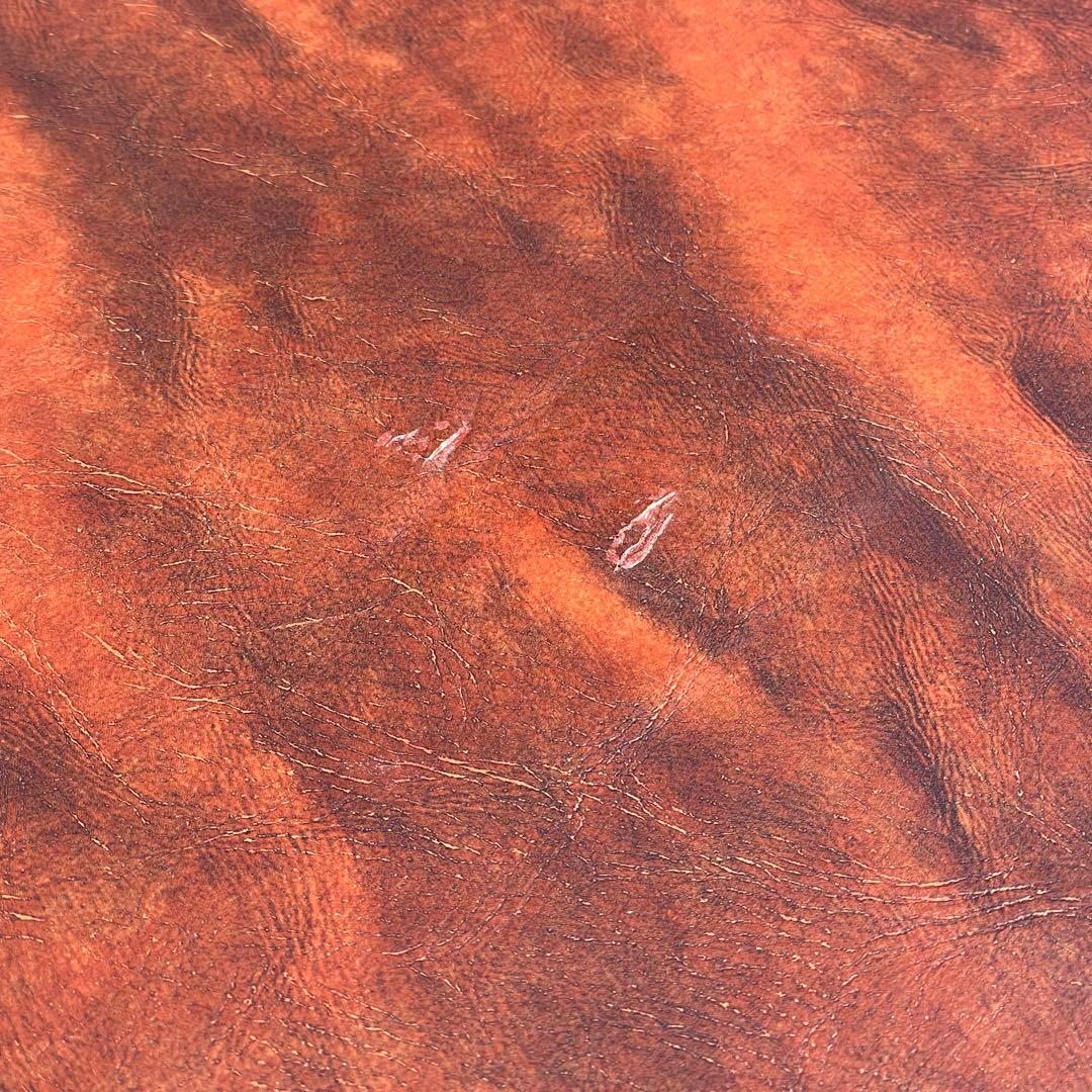 ①オールドカリモク 1人掛け ソファ 1Pソファー マーブル柄 PVC