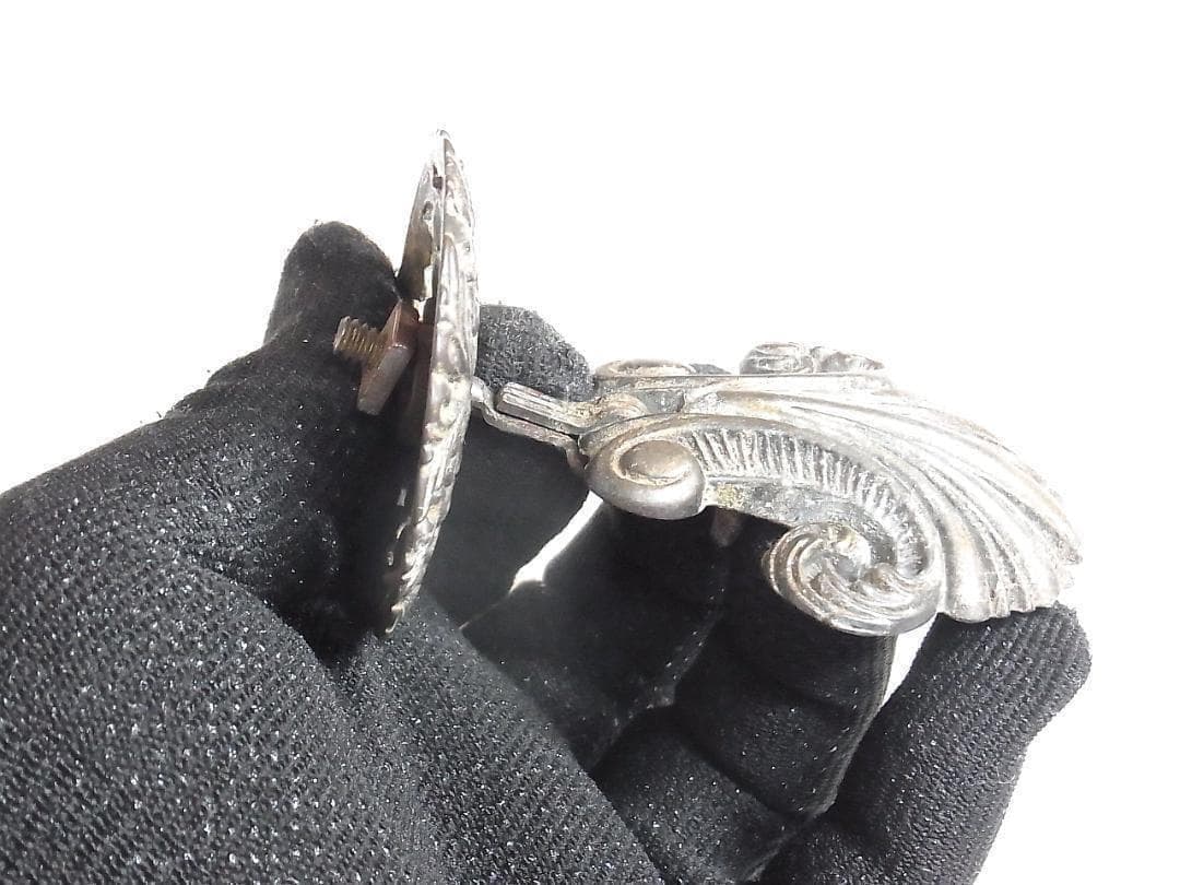 イギリス アンティーク家具用 引き手 6個 ヴィクトリアン様式 装飾金具 パーツ