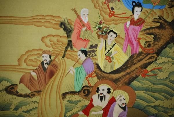 不詳/八仙図/大幅/布袋屋掛軸HD-181/