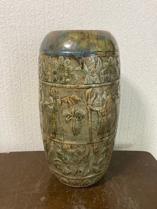 琉球古典焼エジプト紋45cm