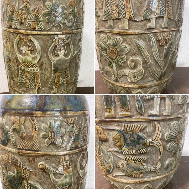 琉球古典焼エジプト紋45cm