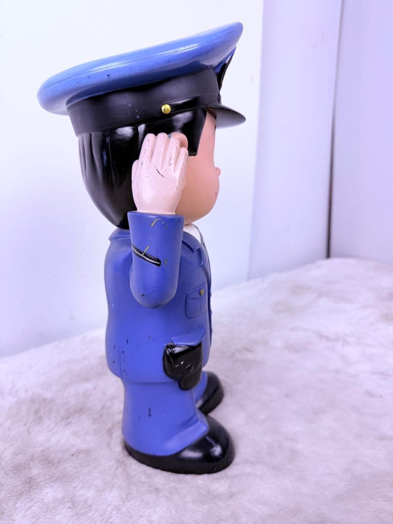 激レア！ 37cm 埼玉県警察 警察官 婦人警官 2体セットおまわりさん人形