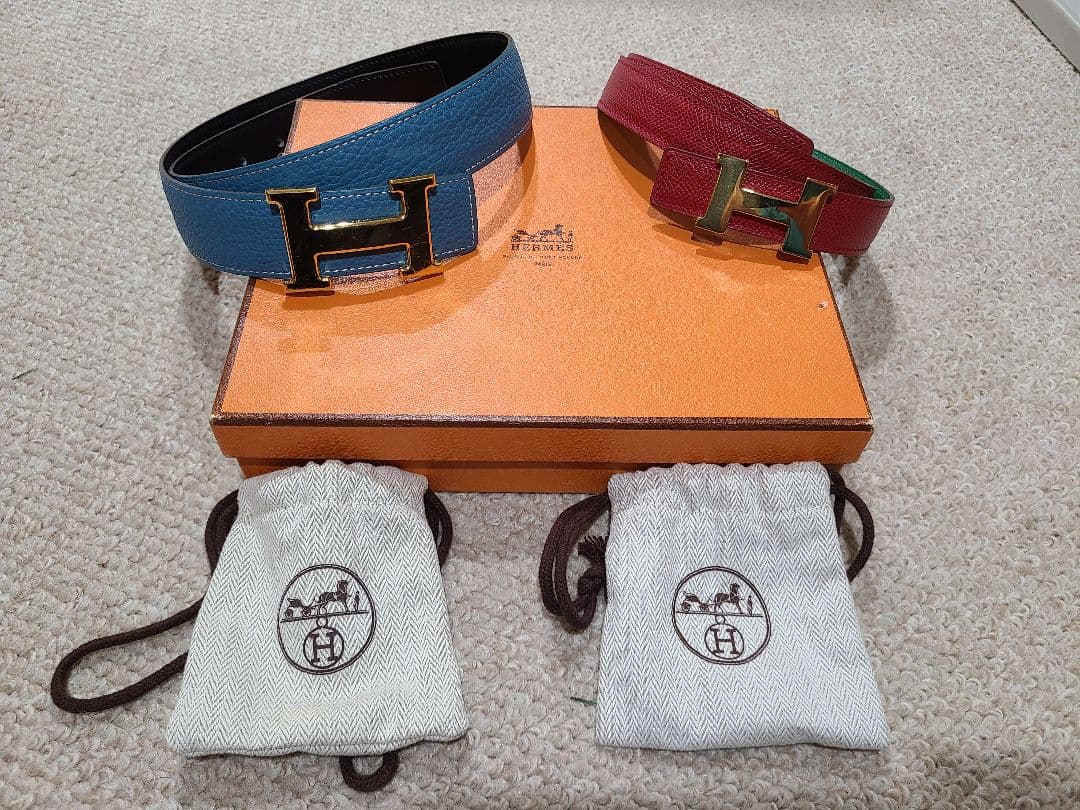 HERMES H型バックル ベルト 2本セット