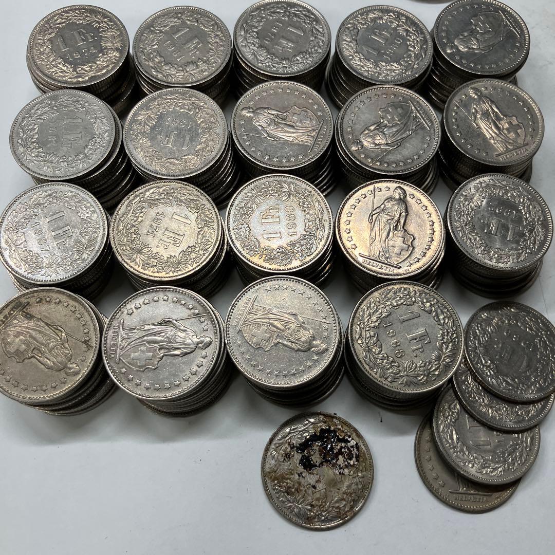 スイス　1フラン　195 まとめ売り
