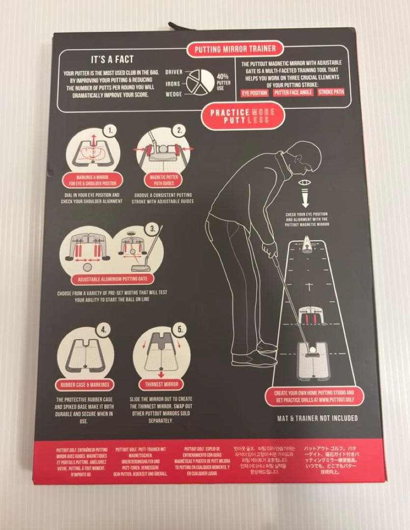 PuttOUT マグネティックパッティングミラー