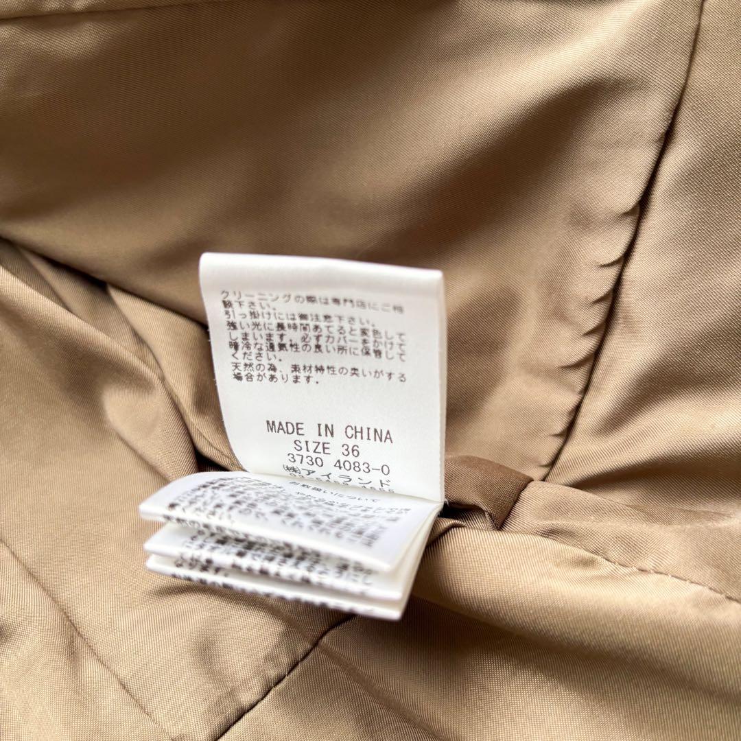 2way✨ダイアグラム　ライダースジャケット　フォックスファー　レザー　ブラウン