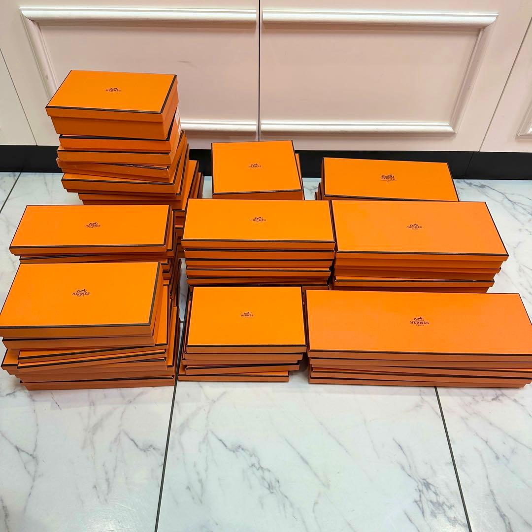 HERMES　エルメス　オレンジ　空箱　化粧箱　59個セット