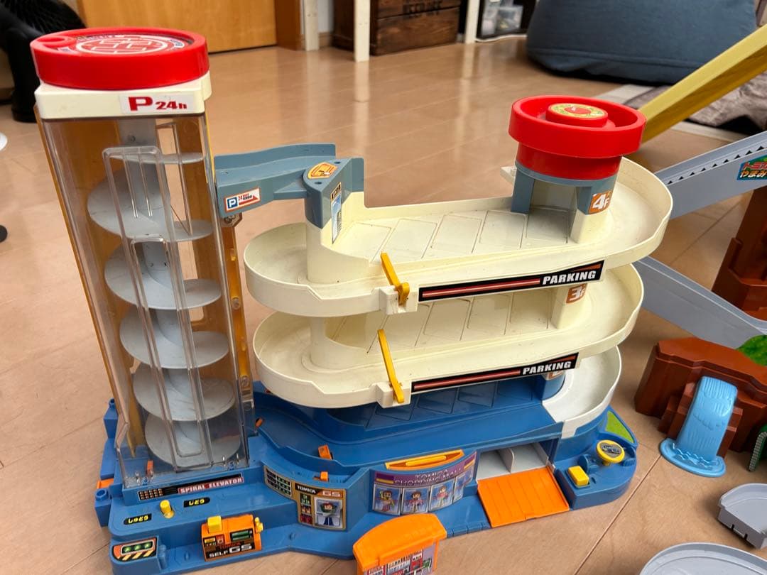 値下げ☆大量！トミカ レールセット＆ブルーポリス車