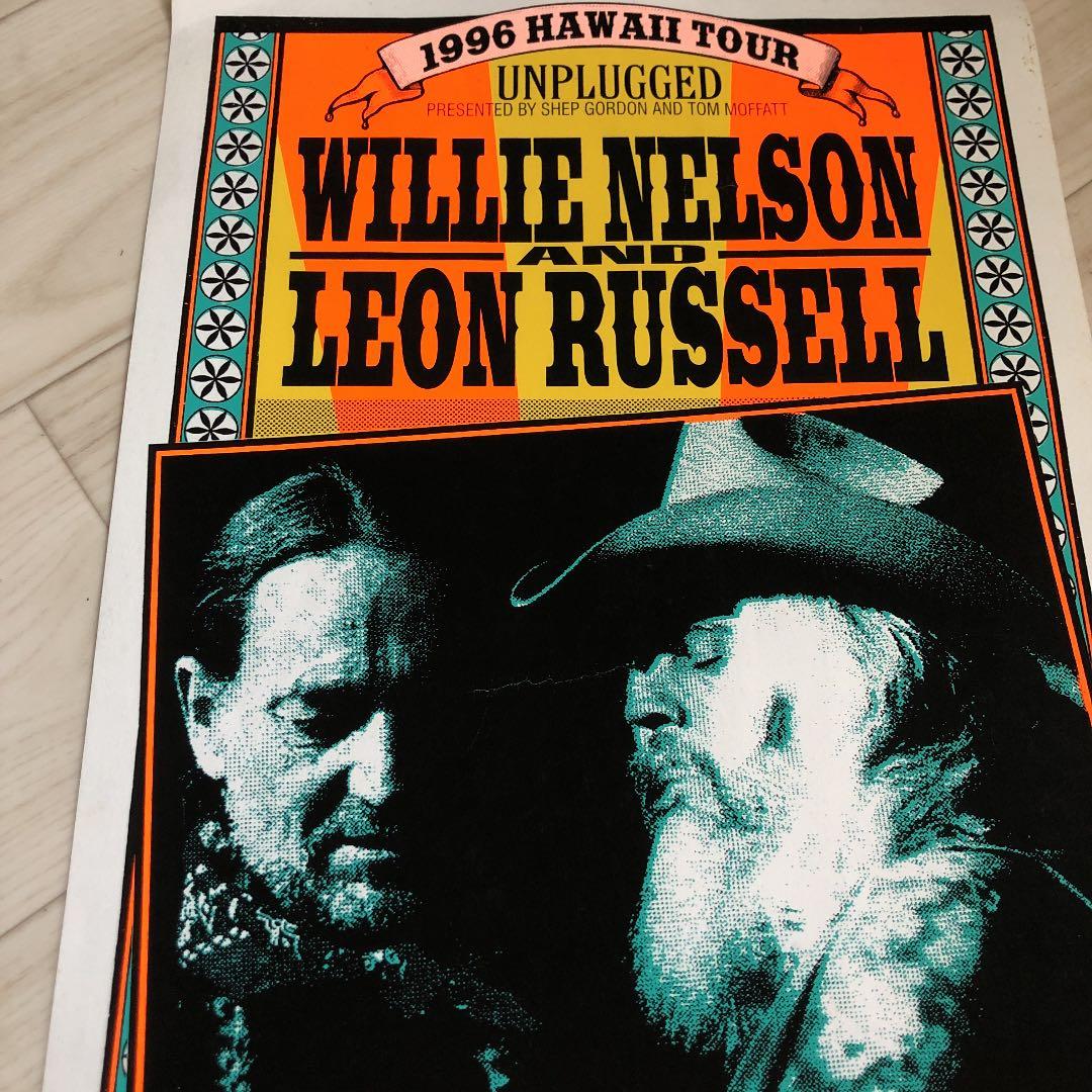 Willie Nelson Leon Russell ポスター ハワイ　レア