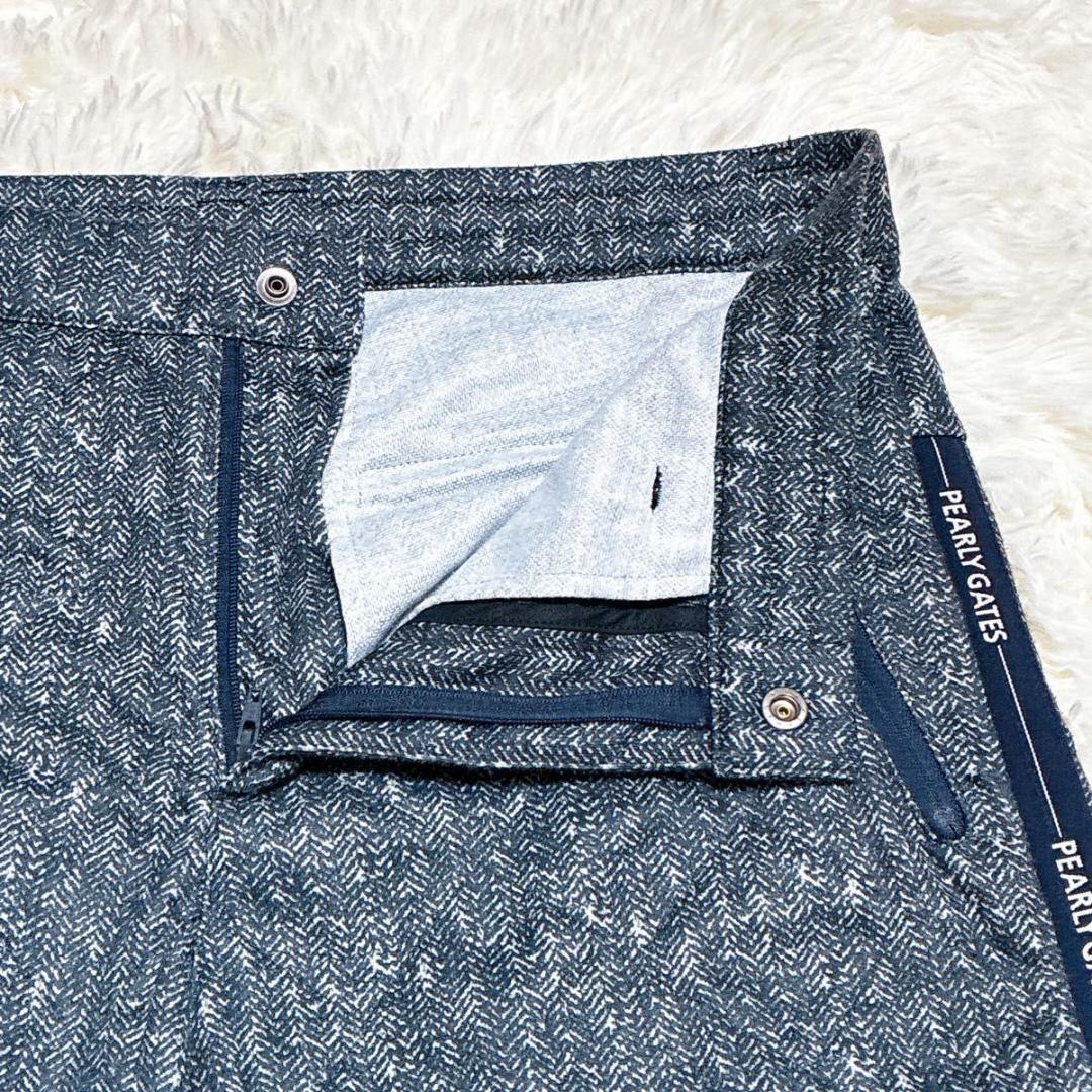 美品　PEARLY GATES ゴルフジョガーパンツ ヘリンボーン　サイズ4