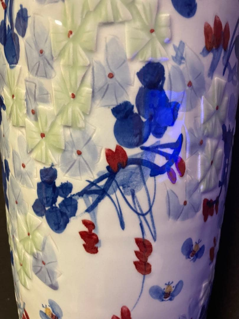 大人気　特大　69cm 景徳鎮　美術工芸　飾壺　花瓶　陶磁器 中国美術品