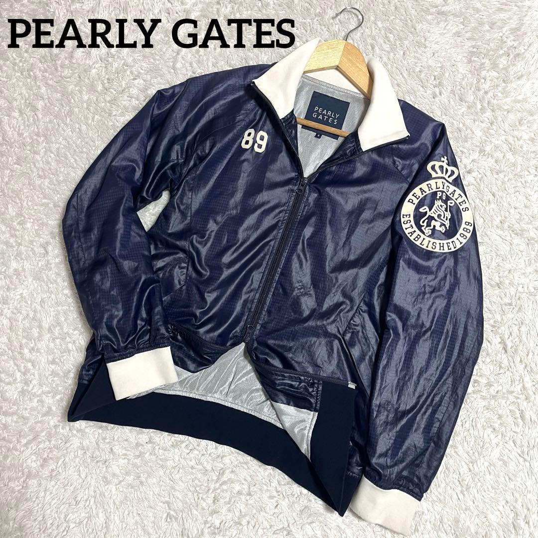 ✨入手困難✨パーリーゲイツ ナイロンジャケット 千鳥格子 ロゴ Lサイズ 蓄熱