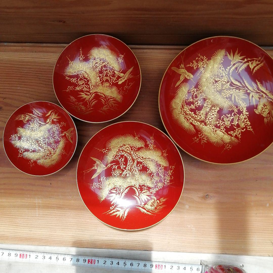 輪島塗　金蒔絵　七段盃　祝事