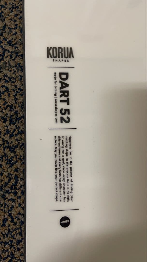 新品■Korua SHAPES DART 152 コルア　シェープス　ダート