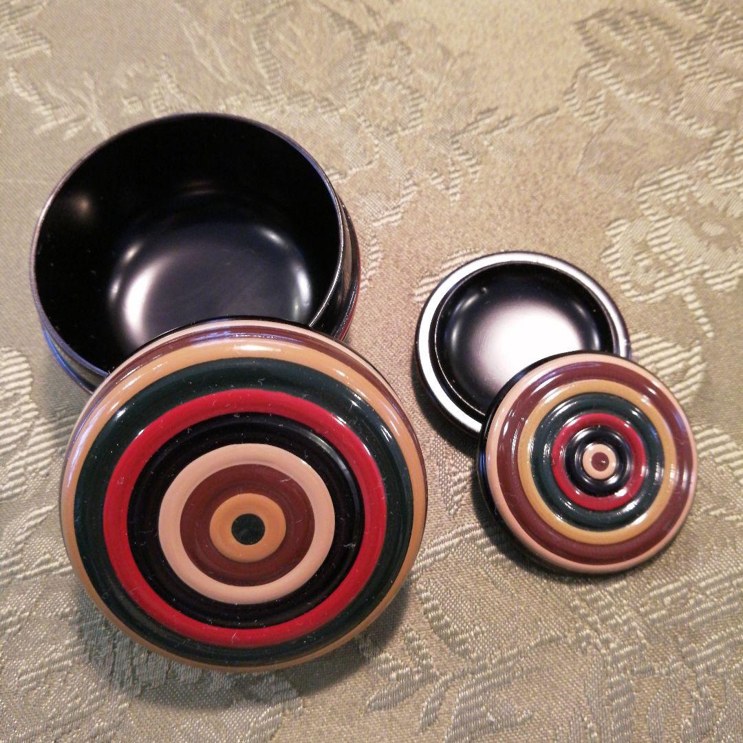 木製茶箱と金彩茶碗セット