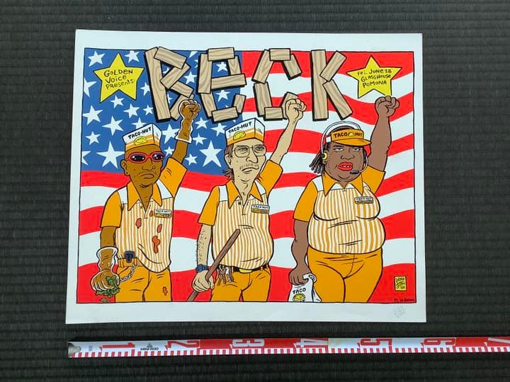 Beck ベック　シルクスクリーンポスター　バンド　90s 90年代　ツアー