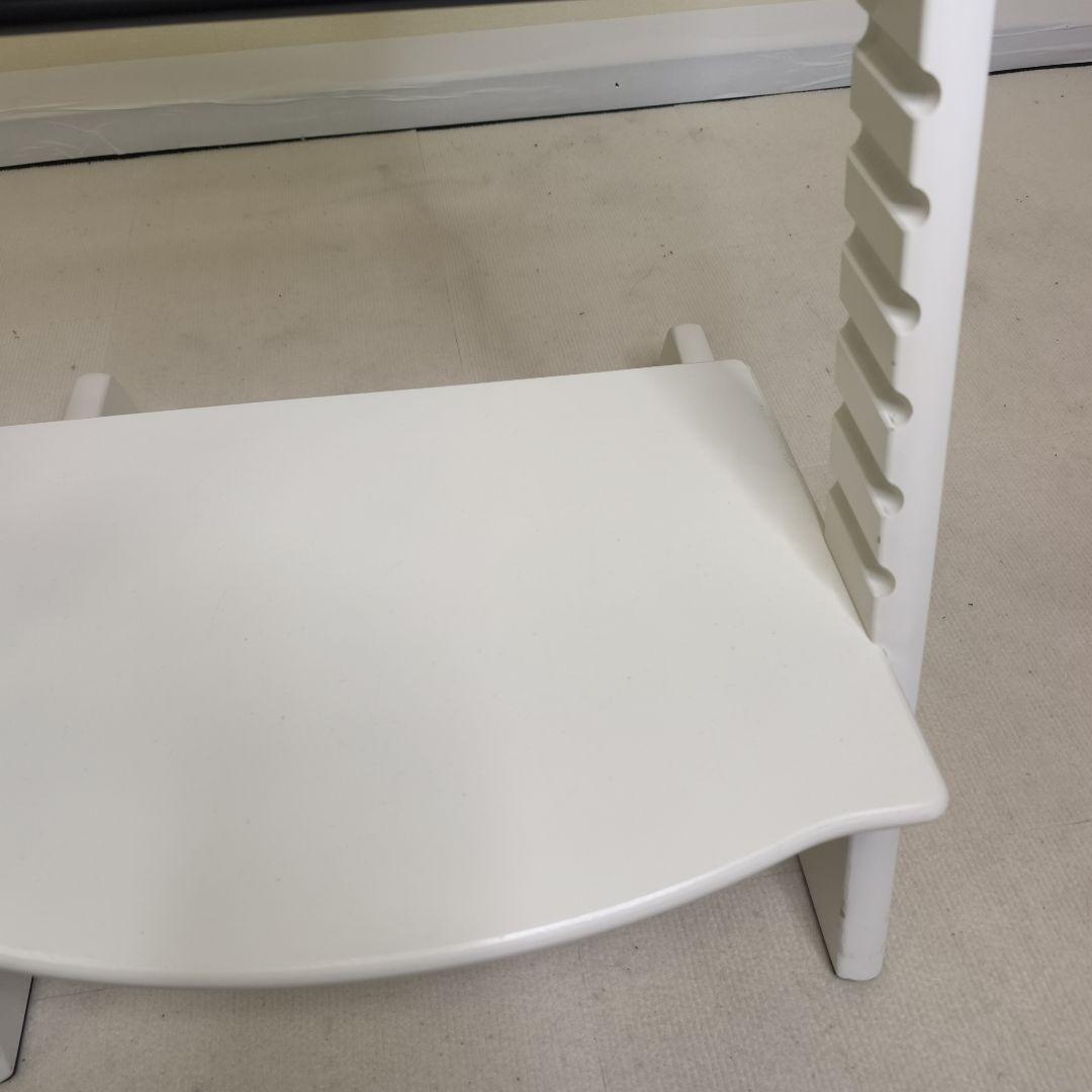 ストッケ　トリップトラップ　ホワイト　ベビーセット&トレイ付　S/N6