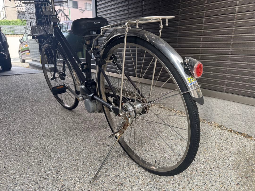 引取限定 パナソニック 電動アシスト自転車 シティタイプ ブラウン 前カゴ付き