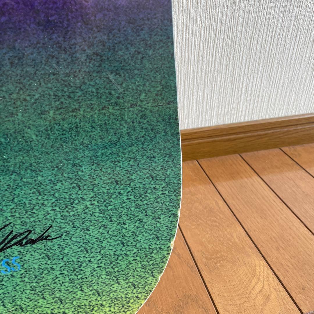 SIMS スノーボード 紫と緑のグラデーション　ビンディングセット